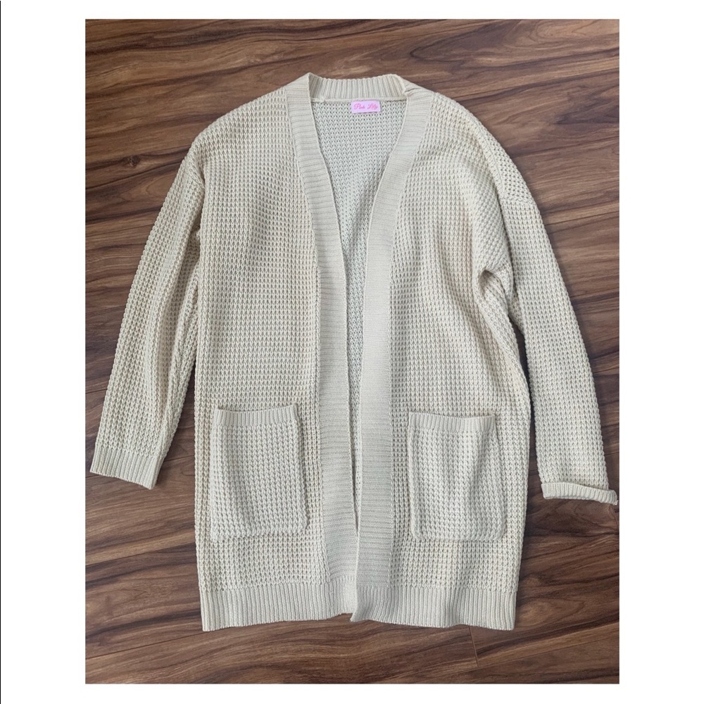 Women’s Pink Lily Long Cardigan
